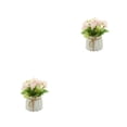 thumbnail image 2 of Bewildely Flores artificiales Arreglos de flores de seda Plantas falsas en maceta Bonsái realista para Sala de estar Oficina Decoración Tipo 1 2Conjunto, 2 of 6