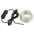 thumbnail image 4 of Luces de hadas 12m 120 LED Cadena de luces USB IP65 Impermeable Blanco cálido para Navidad, Boda, In Tomshoo  Luces de cadena, 4 of 7