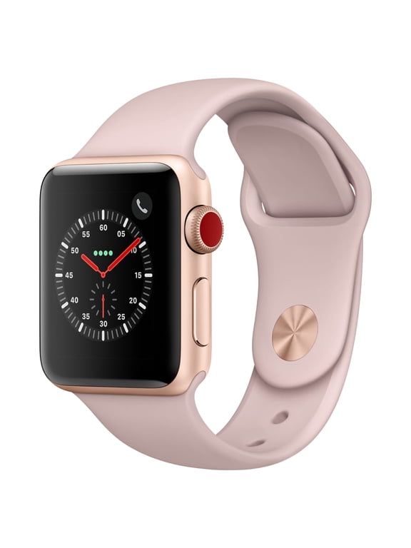 (Open Box) Apple Watch SE (GPS + Cellular, 44mm) Space Gray Aluminum Case with Black Sport Band