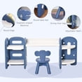 thumbnail image 5 of Qaba Kids Activity Table & Chairs Set, Plastic Toy Furniture w/ Storage Shelves, 5 of 9