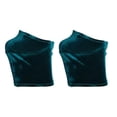 thumbnail image 4 of 2 protectores de terciopelo para zapatos de pole dance, antiarañazos, elegantes y profesionales. Verde oscuro XXL, 4 of 9