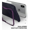 thumbnail image 5 of Ringke Wave Case Compatible with iPhone XS Max, Dual Layer Heavy Duty 3D Textured Protection Design Cover - Metallic Purple, 5 of 8