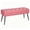 Pink, variant on Abble 38" Wide Upholstered Entryway Bench, Tufted Ottoman Bench, Small Bed Room Bench, Casual Dining Room Bench, Black