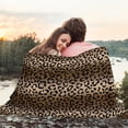 thumbnail image 5 of Leopard Print Blanket Gifts for Women, Super Soft Flannel Fleece Cheetah Throw Blanket Gift for Birthday Christmas, Fuzzy Cozy Blankets for Couch Bed Sofa Leopard Decor 50"×60", 5 of 6