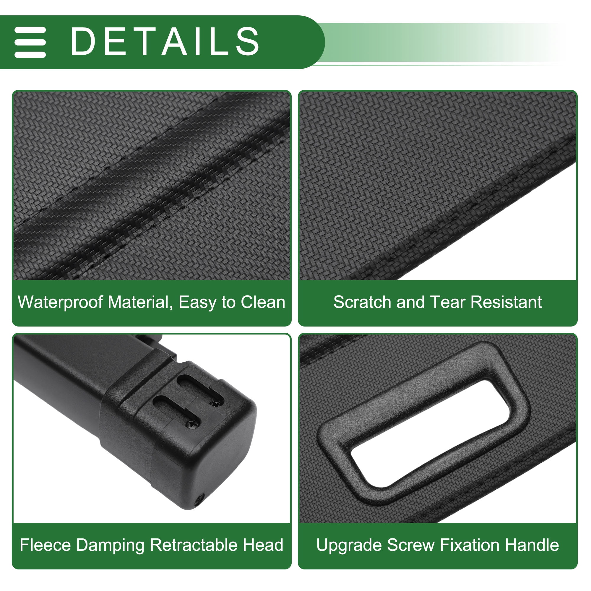 Unique Bargains Retractable Cargo Cover for Ford Bronco Sport 2021-2025 Rear Trunk Shade