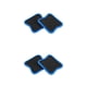 thumbnail image 2 of Almohadillas de levantamiento de pesas antideslizante Yuarrent 2piezas Azul, 2 of 6