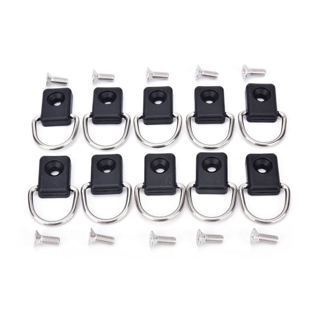 Kenally 10 piezas de amarres para Kayak, cama de camión, anillos de amarre de carga, reparación de barcos, piezas de repuesto, Kit de Type2 NO2