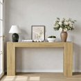 thumbnail image 2 of Tcbosik 63 inch Long Console Table, Narrow Sofa Table, Farmhouse Behind Couch Table, Entryway Table for Living Room, Hallway, Foyer, Oak, 2 of 10