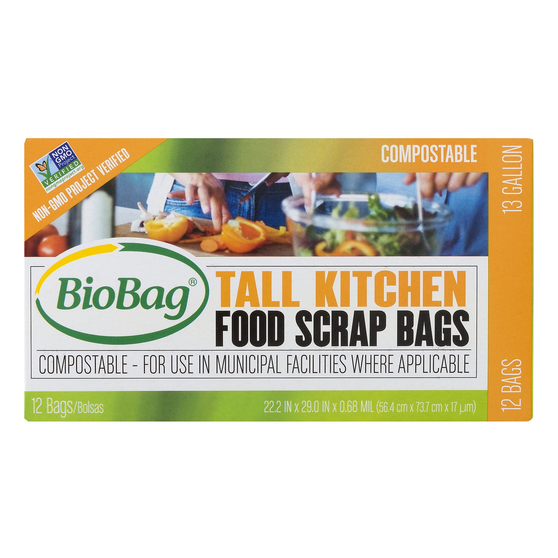 13 gallon compostable trash bolsas