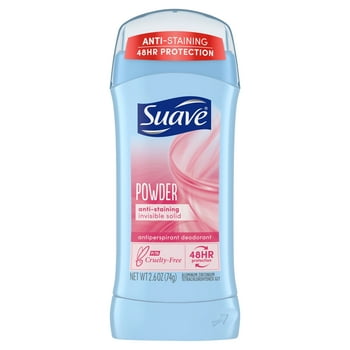 Suave Anti-Staining Invisible Solid Antiperspirant Deodorant 2.6 oz