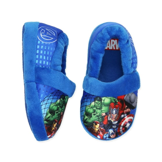 Marvel - Marvel Avengers Superhero Boys Toddler Plush Aline Slippers ...