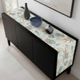 thumbnail image 6 of Teal Coastal Table Runner 13x60 Inch Starfish Shell Coral Seahorse Ocean Vintage Table Runner Non-Slip Dresser Scarves for Holiday Decorations, Party, Dinner and Gatherings, 1 Pack, 6 of 8
