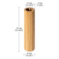 thumbnail image 2 of SHYFOY 27.5" Fluted Wooden Floor Vase, Tall Cylinder Decorative Standing Vase for Living Room, Bedroom or Entryway, 2 of 10