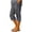 *Gray, variant on VBVC Women's Cotton-Linen Cargo Capris,Elastic Waist Loose Work Shorts For Women,Ladies Comfortable Summer Beach Hiking Pants with Pockets,Black,S-3XL