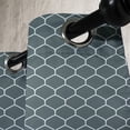 thumbnail image 3 of Ambesonne Blue Grommet Curtain, Vintage Fish Flake Seem, 50" x 96", Dark Blue and White, 3 of 6