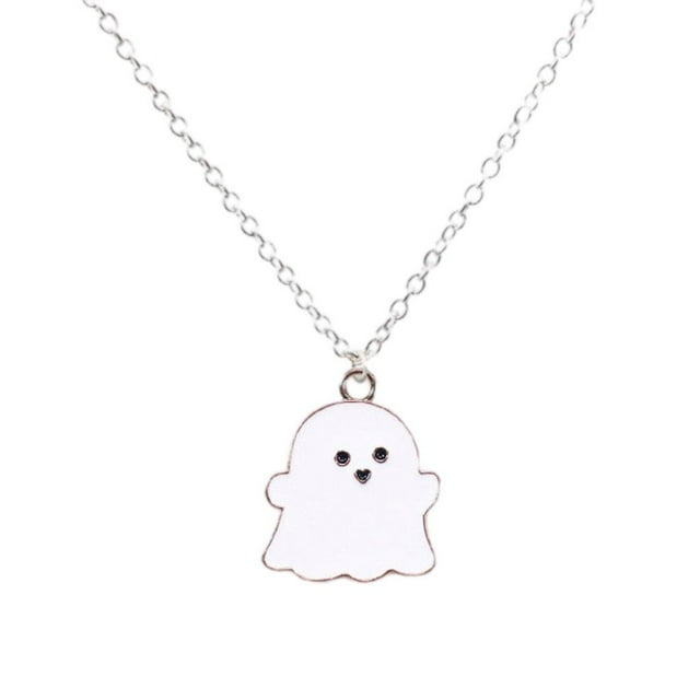KLKCMS Couple Necklace Pendant Personality Ly Charm Accessories Alloy Fashion Dripping white