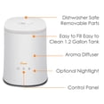 Crane, 1.2 Gal Cool Mist Top Fill Humidifier, Aromatherapy Diffuser ...