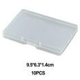 thumbnail image 1 of 10pc PP Rectangular Flat Box Stationery Storage Boxes Jewelry Packaging Boxes, 1 of 5