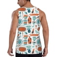 thumbnail image 3 of Gaeub Cute Tableware Men's Athletic Tank Top, Workout Sleeveless Shirts, Running Tank Tops for Gym, Running, Training - 4X-Large, 3 of 9