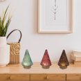 thumbnail image 2 of Maison Concepts Light Décor Led Glass Cone Tree Decor 3.62" - Set of 3 - 2.24 L x 2.24 W x 3.62 H, 2 of 3