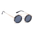thumbnail image 4 of Steampunk Hippie Retro Redondo metal Mujeres Hombres , negro Colco gafas de sol steampunk, 4 of 8