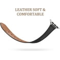 thumbnail image 3 of KOMI Slim Leather Band Compatible with Apple Watch Band 40mm 38mm 41mm 42mm 44mm 45mm 49mm Women, Top Grain Genuine Leather Strap Thin Watch Wristband for iWatch Series 9 8 7 6 5 4 3 2 1 SE Ultra 2, 3 of 7