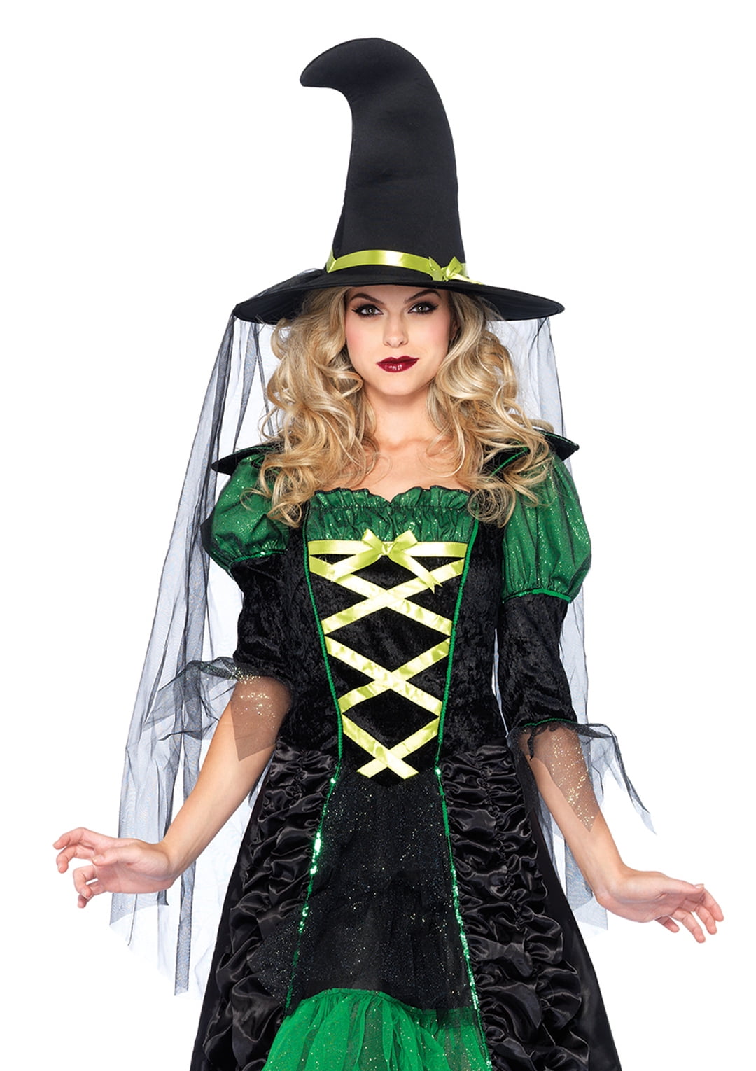 green and black witch costume