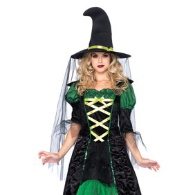 Leg Avenue Women S 2 Piece Storybook Witch Costume Black Green Small Medium Walmart Com Walmart Com