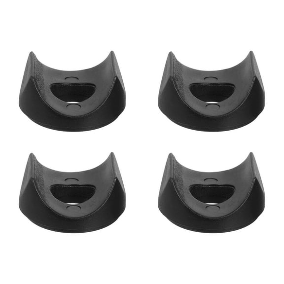 4Pcs Plastic Round Washers, 15mm x 37mm x 7mm Black PE Concave Washer Spacer Hardware Machine Fastener for Round Tube Fixing