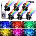 thumbnail image 1 of Luces subacuáticas para estanques POPOSOAP RGB de 6 cabezales IP68 a prueba de agua, 1 of 9
