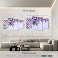 thumbnail image 3 of Elephant Stock Delicate Purple Lilacs Wall Art - Horizontal Multi Panel Canvas - Living Room Wall Decor - Floral And Botanical Multi Panel - Purple And Green Decor - 75" x 48", 3 of 4