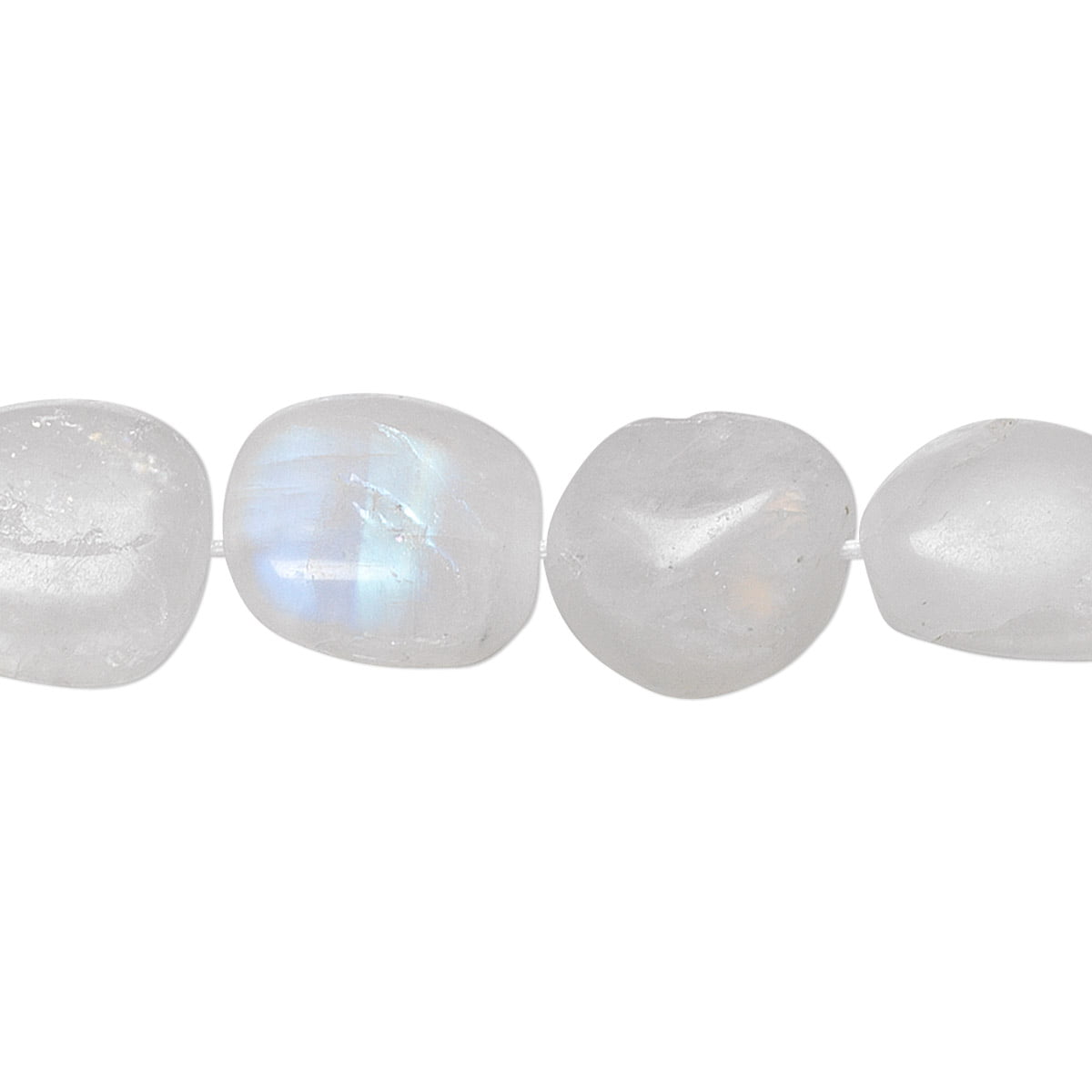Natural Multi Color Moonstone Frosted Matte Stone Beads For Jewelry Making 15" 