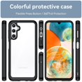 thumbnail image 2 of Decase for Samsung A35,Shockproof Case Flexible TPU & Hard Clear Acrylic Anti-Scratch Ultra Slim Transparent Rugged Case Cover Designed for Samsung Galaxy A35 - Black, 2 of 8