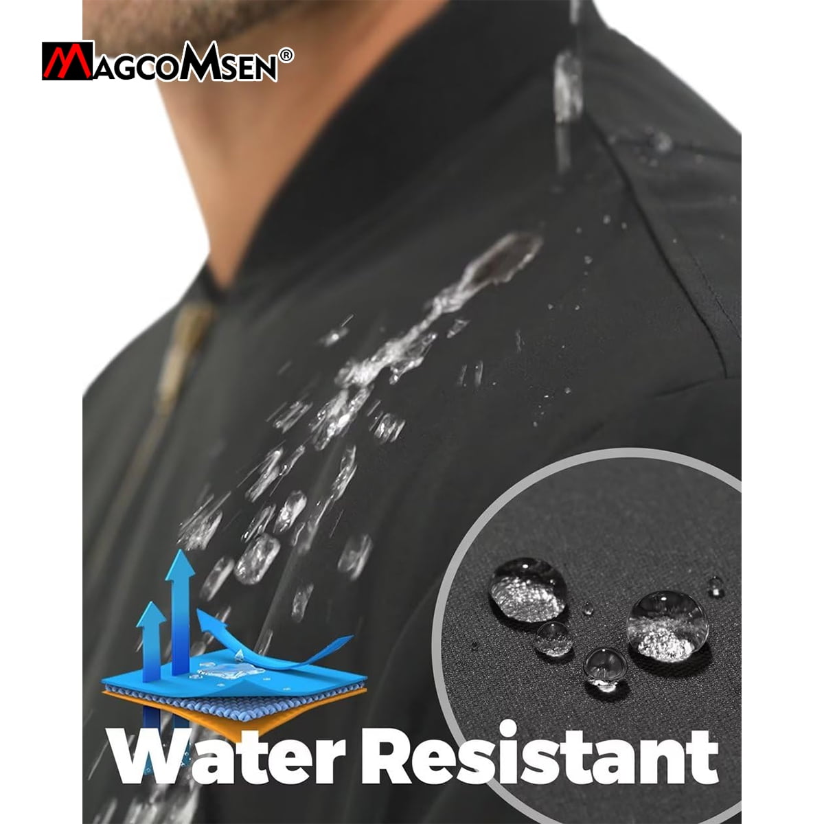 Veste Cargo Cdiscount Veste Militaire Homme MAGCOMSEN - Coton/polyester - Poches Multiples - Printemps/automne - Décontractée Veste Coupe-vent Printemps