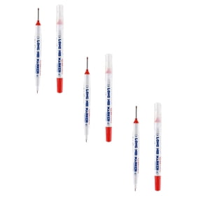 Cqxid Crayon Curler sous $5 Stylo Mise à niveau Long Head Deep Hole Marker Marqueurs d'encre de menuiserie Stylos colorés de marquage de construction de stylo de menuisier outil pour le travail du bois de salle de bains .5ml*3