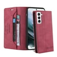 thumbnail image 4 of Premium  PU Leather Wallet Case for Samsung Galaxy S22, Card Holder Slots Protective Flip Cover with Magnetic Clasp Kickstand Slim Fit for Samsung Galaxy S22 (6.1-inch),Red, 4 of 12