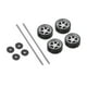 thumbnail image 1 of 4 Unids / set 1:64 Modelo de Neumático Modificado Diecasts Rueda de Aleación Juego de Neumáticos de Goma Vehículos de Juguete Modelo Accesorios de Coc - G2 Sunnimix llantas de ruedas de coche, 1 of 7