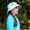 thumbnail image 4 of JAN & JUL Quick Dry Bucket Hat for Swimming, Beach Hat with Sun Protection for Toddlers (M: 6-24 Months, Blue Coral), 4 of 7