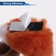 thumbnail image 5 of Accesorios para Casco de Motocicleta Decoración Orejas de Gato Gradientes para Cascos de Motocicleta Bicicleta Esquí Naranja Blanco Pegatina 1 Juego, 5 of 6