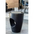 thumbnail image 2 of Moe's Home Collection Aylard Contemporary Stone Outdoor Stool in Black, 2 of 8