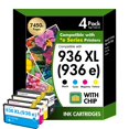 thumbnail image 1 of Cartuchos de tinta Toner Bank 936 y 936XL para impresoras HP 9125e y 9120e, 1 of 7