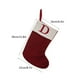 thumbnail image 3 of Calcetín navideño de punto | Medias navideñas con letras bordadas | Decoración para la repisa de la chimenea | Bolsa de regalo para dulces infantiles | Adorno navideño para el árbol, 3 of 3