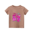 thumbnail image 5 of YOUYEDIAN Birthday 7 Year Old Girl T Shirt - I was 6 Now I'm 7 67 Funny Cute Short Sleeve Crew Neck Tops (Coffee, 3-4 Years), 5 of 5