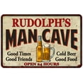 thumbnail image 1 of RUDOLPH'S Man Cave Metal Sign Wall Decor Gift 8x12 108120011359, 1 of 1