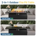 thumbnail image 2 of CozyHome 43" Outdoor Fire Pit Table 50,000 BTU Propane Patio Gas Firepit with Lid, Glass Shield & Waterproof Cover, 2 of 7