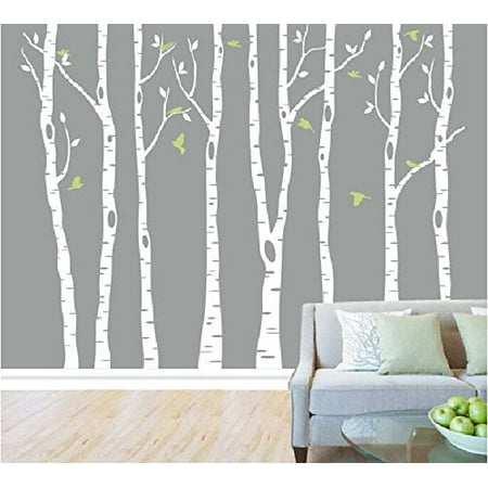 Tayyakoushi White Birch Tree Wall Decal Nursery Clical Stickers Decals For Kids Room Living Decor Set Of 8 Mural Tayyakoushi White Birch Tree Wall Decal Nursery Clical Stickers Decals For Kids Room Living Decor Set Of 8 Mural