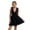 Black, variant on Women's Open Back Sleeveless Mesh Dress with Lace Detail and Tie Front 100% Polyester Lined for Party Wear for Evening