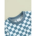 thumbnail image 6 of Biekopu Baby Boys Shorts Set, Short Sleeve Crew Neck Plaid T-shirt with Shorts Summer Outfit, 6 of 9