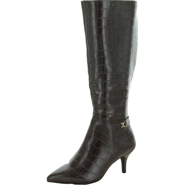 Charter Club Womens Palmaa Faux Suede Knee High Boots Black Size 11 Medium main image 0