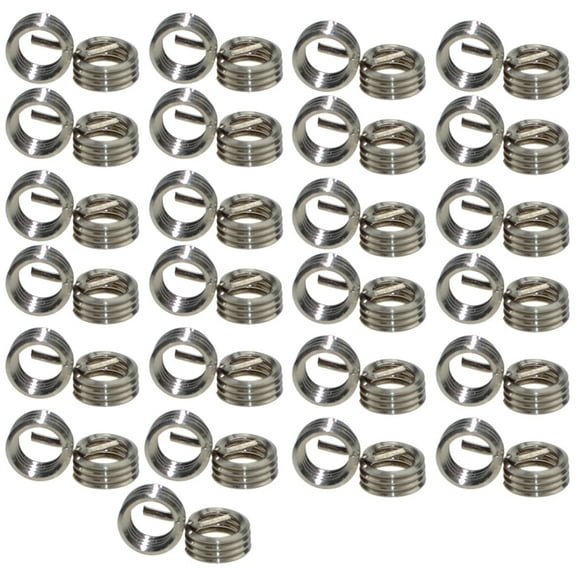 XunLiu 304 Stainless Steel Wire Thread Insert Stripped Thread Rethread Repair (50, M4-0.7X1D)
